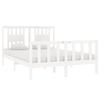 VidaXL Bed Frames White Solid Wood 140x190 Cm 3104109