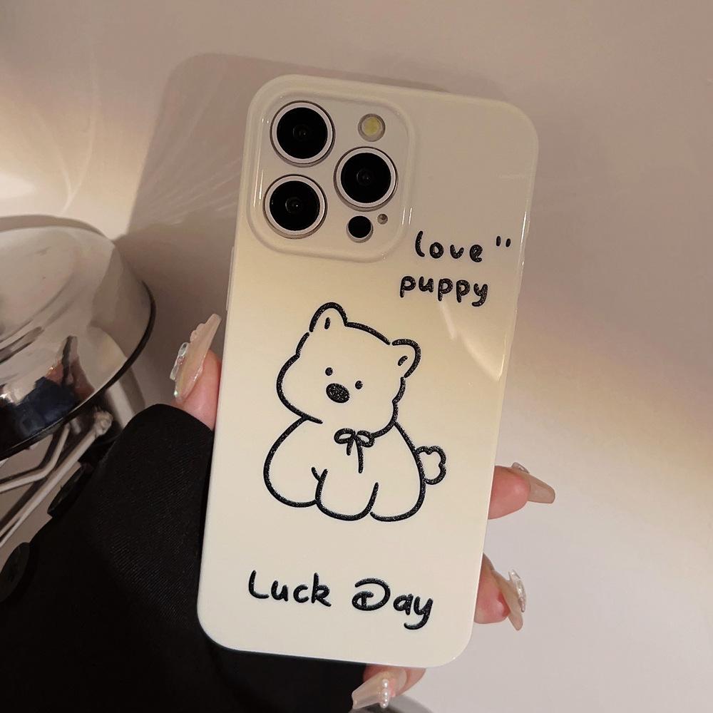 Simple Cute Puppy Phone Case for iPhone 17 iPhone 17 Pro Max