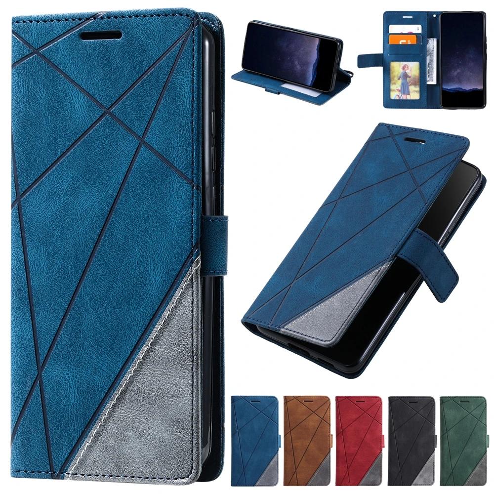 Geometric Protect Case For Samsung Galaxy S26 Pro Edge S25 S24 S23 S22 S21 Ultra S20 FE S10 Plus Card Slot Wallet Cover Coque