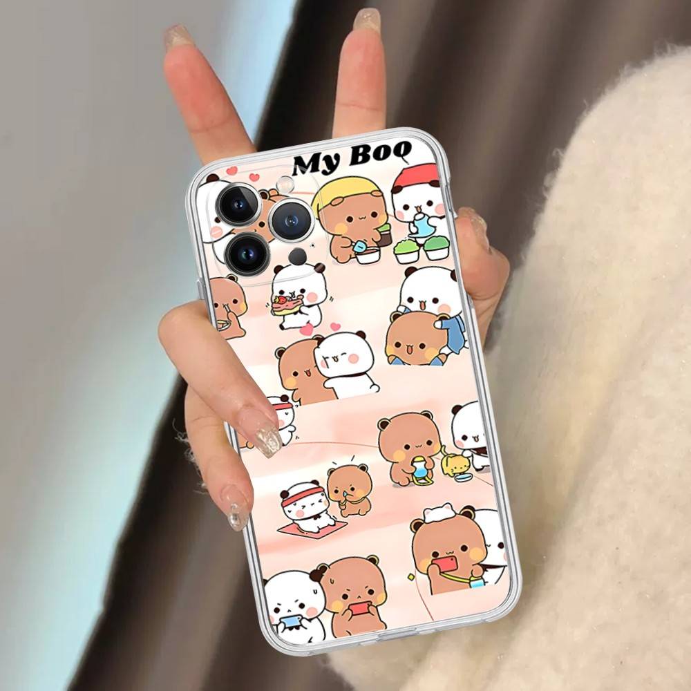 Cute Bubu Dudu Phone Case For IPhone 11 13 16 12 17 14 15 Pro Max Plus Soft Clear Back Cover Coque