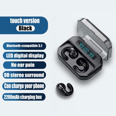 1 Set A99 Wireless Earphones Long Battery Life Painless Wear Bluetooth-compatible 5.1 HD-compatible Calling