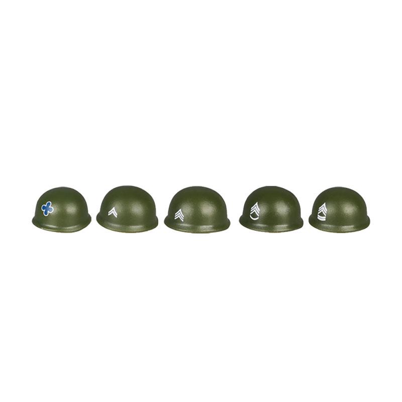 Military Figure MOC Building Block Accessories Vest Equipment Soviet American Soldier Helmet Hat Kit Mini Brick Toy Gift K48
