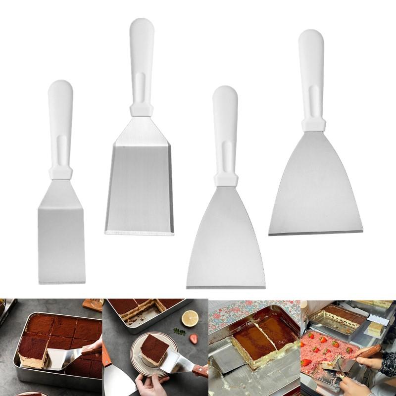 Stainless Steel Cake Spatula With Plastic Handle Cheese Shove Pizza Shovel Spatula For Cake Pizza Baking Spatula Baking Tools