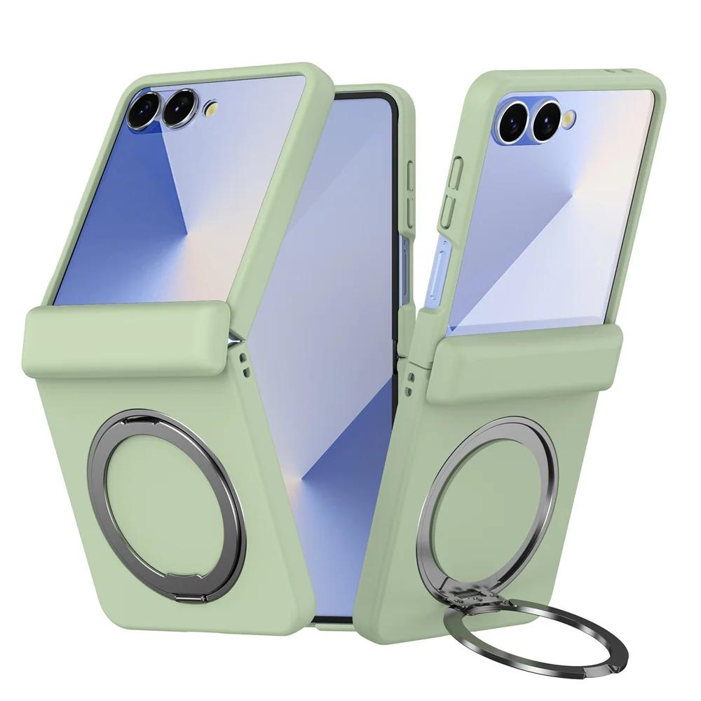 Magnetic for Magsafe with Hinge Protection & Kickstand Phone Case for Samsung Galaxy Z Flip 7 6 5 4 3 Flip7 Flip6 Flip5 Flip4 5G