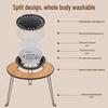 Clear Series Outdoor Camping Wood Grain Tea & Grill Table