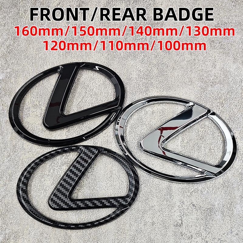 3D ABS Bil Frontgrill Bak Bagasjerom Emblem Erstatningsklistremerke for Lexus GS GX IS LS LX NX RX RX RX270 Ct200h IS250 ES 220D IS300