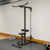 Exercise Pulley Machine Power Tower with Adjustable Seat Cable Positions