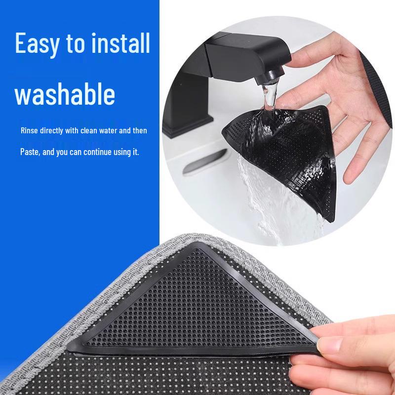 Autocolante Triunghiulare Antiderapante pentru Covor: Asigurați covoarele de acasă, canapelele și covorașele de podea.