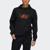 Adidas China Pattern Print Hoodie Men Tops Black HF4671