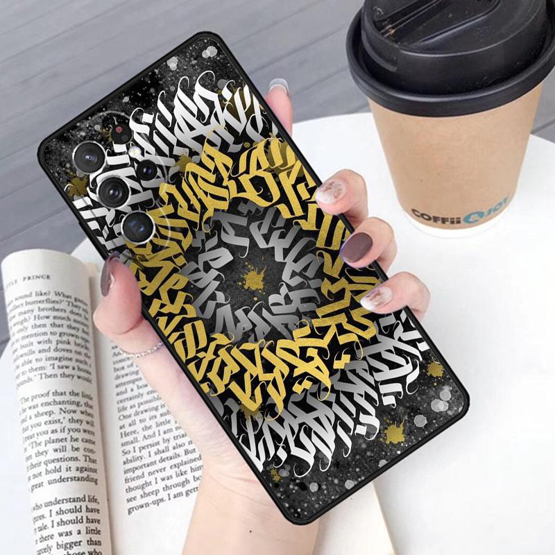 Pokras Lampas Art Graffiti Bible verse phone case Cover For Samsung Galaxy S24 S25 Ultra S21 S22 S10E Note 10 Plus 20 FE S23