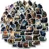 50PCS Cat Print Stickers Scrapbooking Laptop Graffiti Stationery Art Picture Living Room Phone Fashion Skateboard Phone Sticker