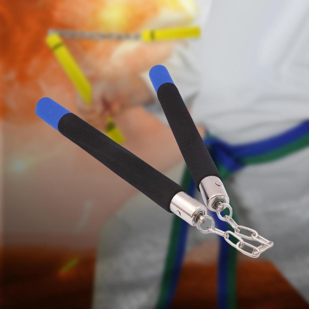 Schuim Nunchucks IJzeren Ketting Training voor Kinderen Kung Fu Oefenen Lagering Rood