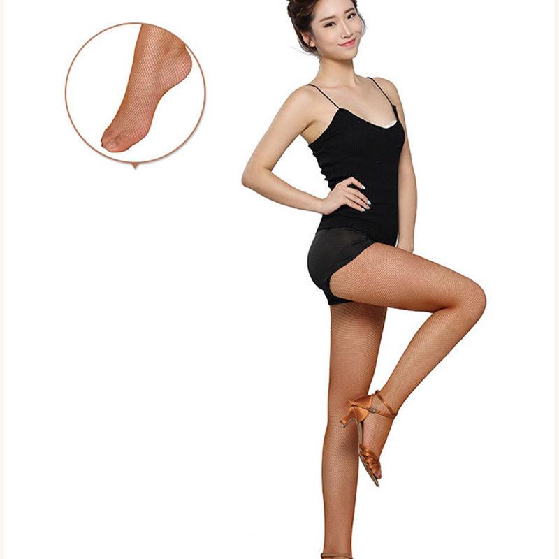 Damen Sexy Latein Tanz Strumpfhose Hohe Elastizität Netz Netzstrumpfhose Strumpfhose Professionelle Tänzerin Baumwollzwickel Nylonstrumpfwaren