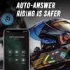 Bluetooth Motorcycle Helmet Headset BT 5.3 Voice Control Wireless Music Player Waterproof 1000mAh Earphone with Ambient Light
