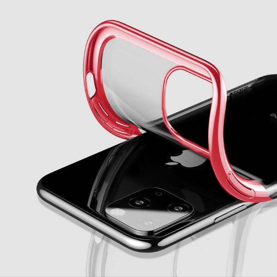 Electroplated Frame Case for iPhone 13 Pro Max - Red