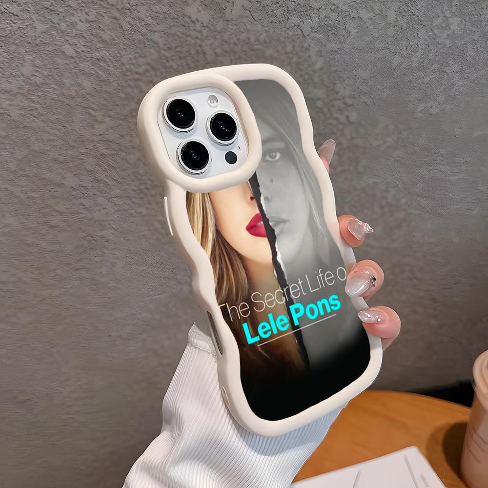 Чехол для мобильного телефона Lele Pons для iPhone 17 16 15 14 13 12 11 Air Pro Max Plus Цветной ТПУ чехол с волнистым краем Чехол для смартфона iPhone 14