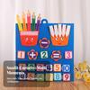 Counting Board with Felt Fingers Hands-on Educational Toy Portable for Preschool