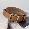 Belt Women's Pin Buckle Casual Versatile Retro Belt Women's Japanese Buckle Jeans Belt
