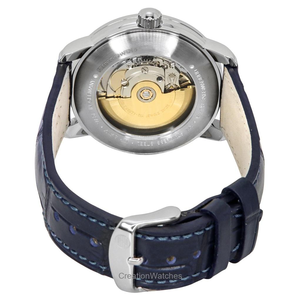 ZEPPELIN Friedrichshafen Leather Strap Blue Dial Automatic 85563 Women's Watch