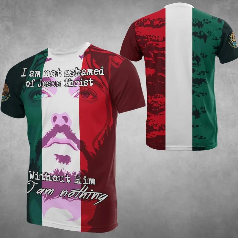 Mexico Flag National 3D Print T Shirt Summer Mexican Men And Woman Short Sleeved Fashion Tees Cool Sport Jersey Men Clothing