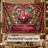 Decorative Artwork (1) Theme Personalized Tapestry Custom Name Text Wall Hanging Tapestry Home Background Decoration