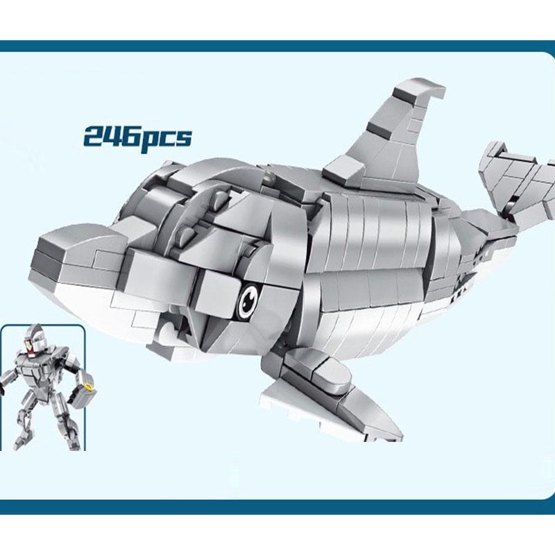 

Lego Команда Подводной Лодки 2 Механизированная Броня Строительная Игрушка Dolphin