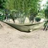 Einzel- und Doppel-Camping mit Hängematten-Baumgurten, 260 x 140 cm, tragbares Fallschirm-Nylon für Rucksackreisen