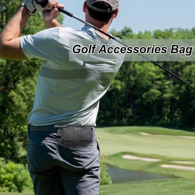 Golf Tee Holder Bag Portable Mobile Phone Carry Pouch Pocket Golf Ball Organizer Holder For Training Competition And Practice