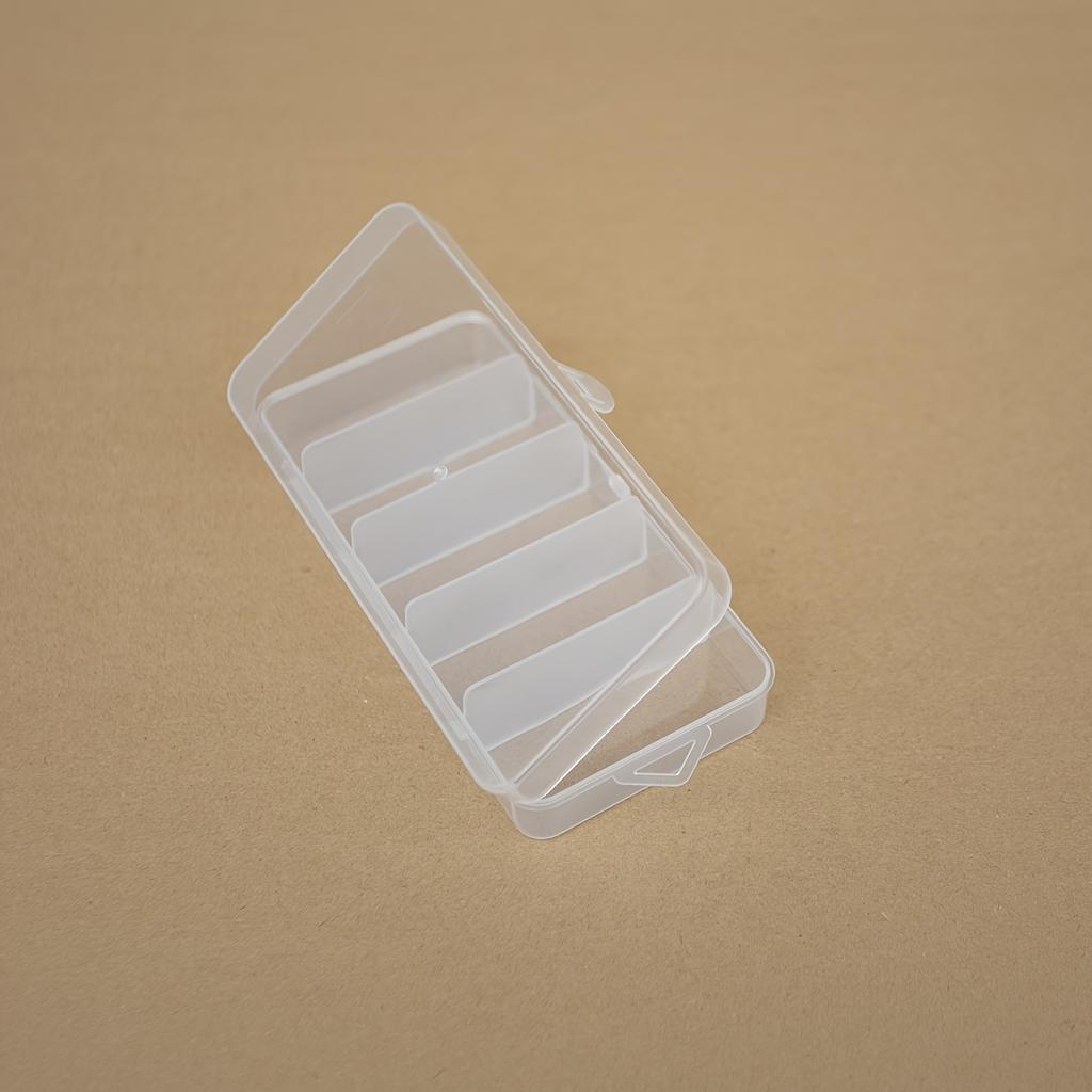 5-Grid Transparent Storage Box DIY Handmade Parts Plastic Packaging Box,Dustproof Storage Box For Hair Clip And Small Accessorie