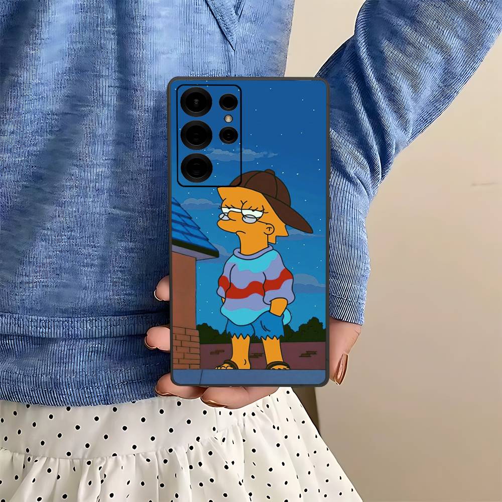 Adult Animation Simpsons Phone Case For Samsung S 24 Fe 25 Ultra Plus 20 Lite 21 30 22 23 24 22 Ultra 5G Fundas