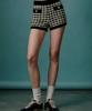 UNTAGE Gingham Boucle Knit Shorts (Black)_Utw-Sc16