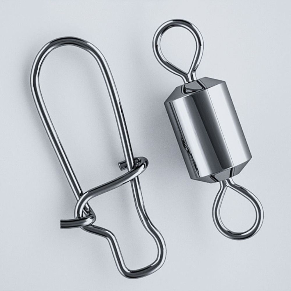 50pcs/100pcs with Fast Lock Swivel Snap Connector Fishing Connector Pin  Lure Wire Connection