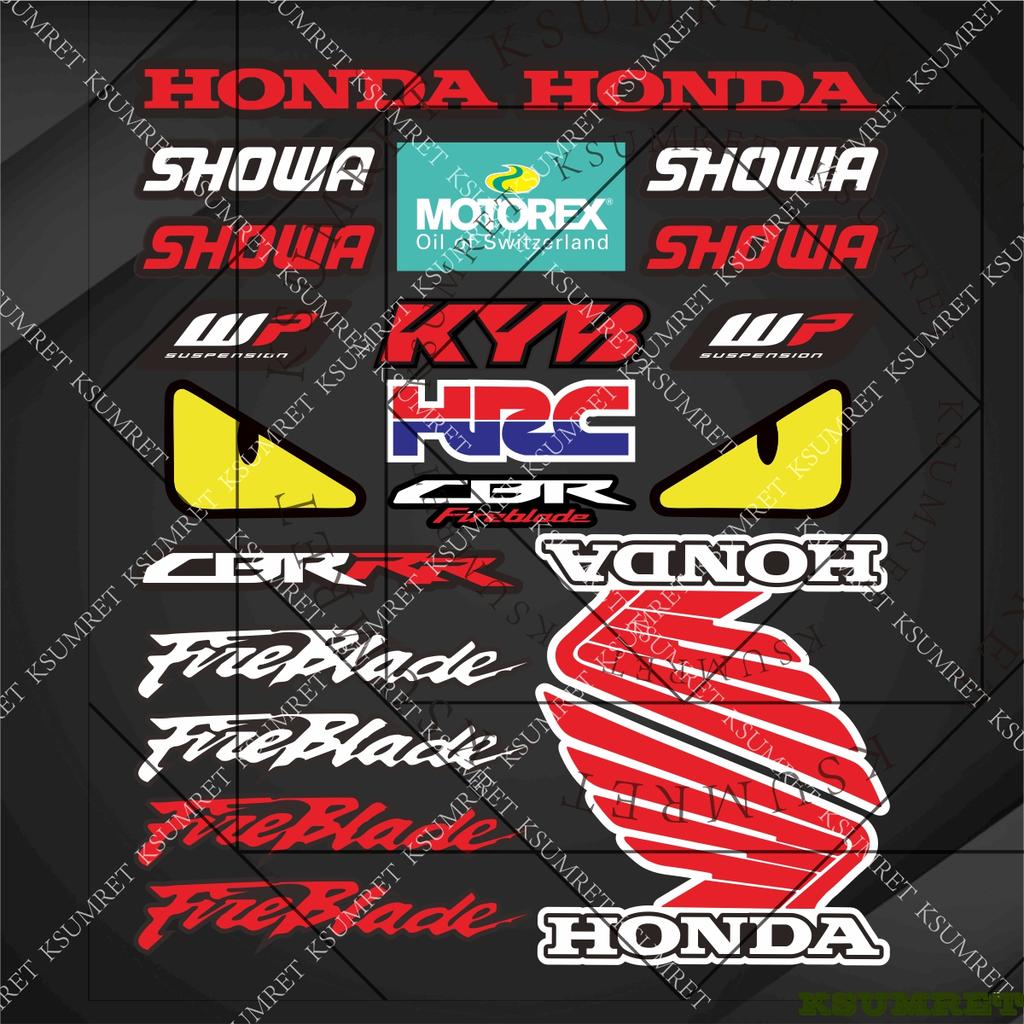 Vinyl Honda CBR Fireblade HRC Racing RR-R SP Sticker Logo Motorcycle Hemet Decal Waterproof