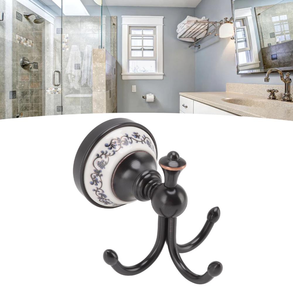 Retro Look Coat Hook Black Bathroom Hook Towel Hook Bathroom Bedroom Kitchen Laundry Room Entryway