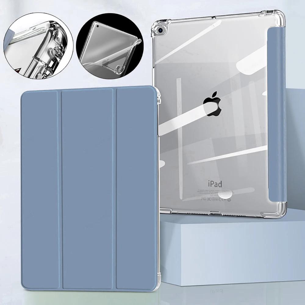 Voor iPad A16 Hoes 2025 Magnetische Drievoudige Standaard Transparante Cover met Potlood voor iPad 11e Generatie A3355A3356 Tablethoes 11"