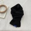 Solid Color Y2K Knitted Scarf Thicken Cross Woolen Scarf Fashion Winter Warm Scarf  Unisex