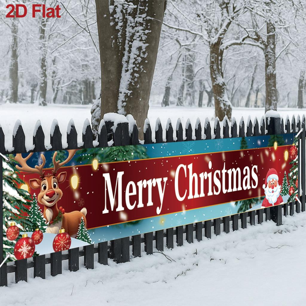 Christmas Outdoor Banner Merry Christmas Decorations For Home 2025 Outdoor Decor Xmas Navidad Noel Natal Happy New Year 2026