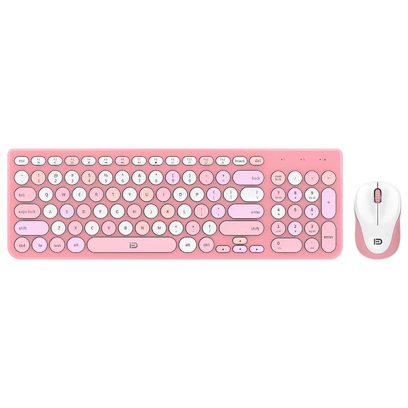 Fude Macaron Wireless Keyboard & Mouse Combo