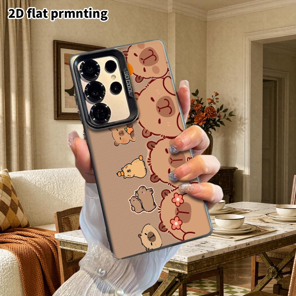 Phone Case: 2D Flat Samsung Galaxy A34 A35 M05 M06 S20 S22 S21 FE Plus 5G Protective Case, Couple Style, Half-side Full-head Design, Christmas and Hal