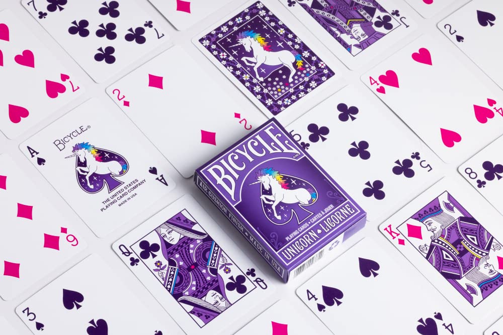 Bicycle playing 88 x 63 mm PC808UNI UNICORN cards, (poker size),