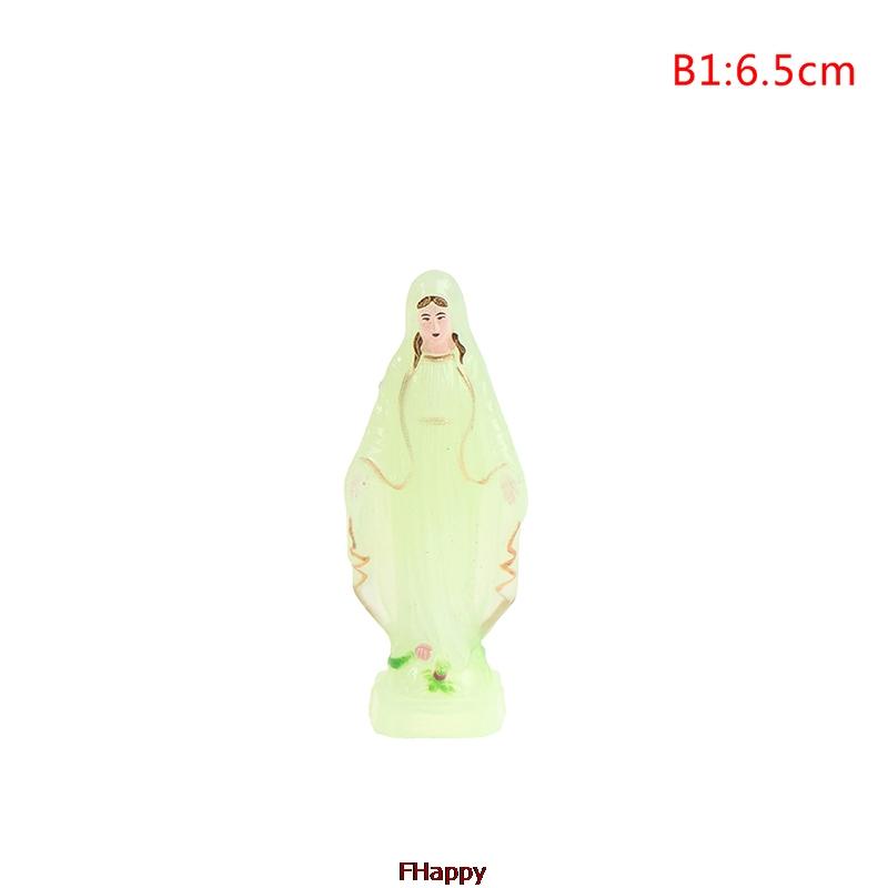 Catholic Virgin Mary Statue Figure Handmade Figurine Religious Gift Xmas Desktop Home Decorative Ornaments