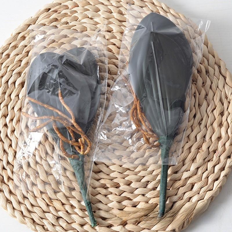 Phalaenopsis Leaves Faux Pu Soft Plastic Plant Accessories For Event Decorations And Home Styling
