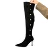 Fashion High Heels Women High Boots Pointed Toe Dress Fashion Shoes Designer Pumps Woman Winter 2025 Elegant Luxury New Botas De Mujer