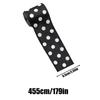 5-yard Black And White Checkered Linen Ribbon Christmas Wreath Ribbons Christmas Tree DIY Bow Ribbon Holiday Home Decoration
