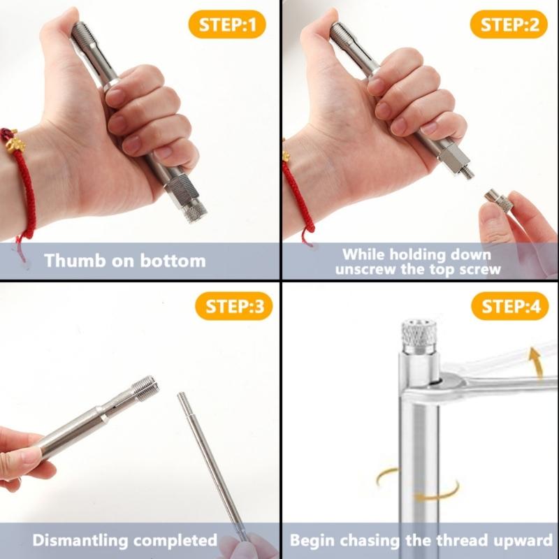 14mm Thread Chaser Set Fixes Damaged Holes Without Removing Cylinder Head Or Insert Coil No Debris Fall Into Cylinder