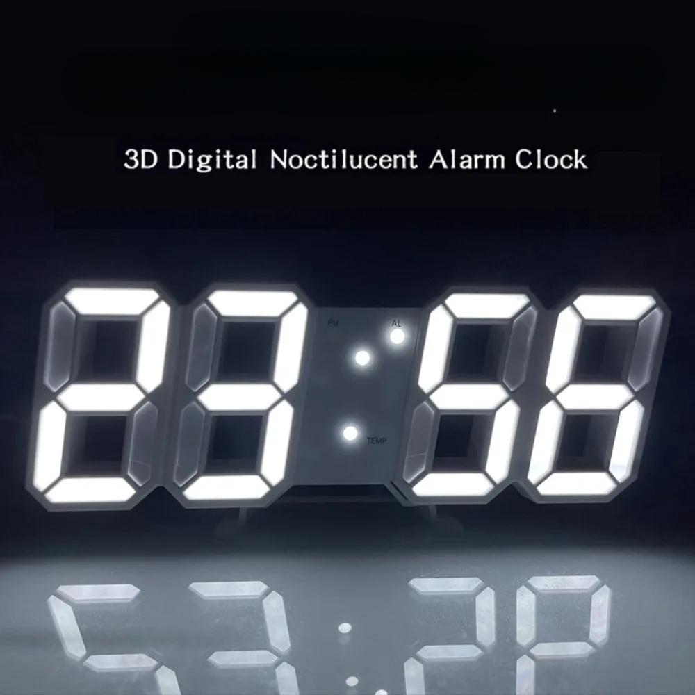 Digital Wall Clock Desk Watches Electronic Alarm Modern Home Decoration for Bedroom Decor Interior Led Table Clocks Living Room