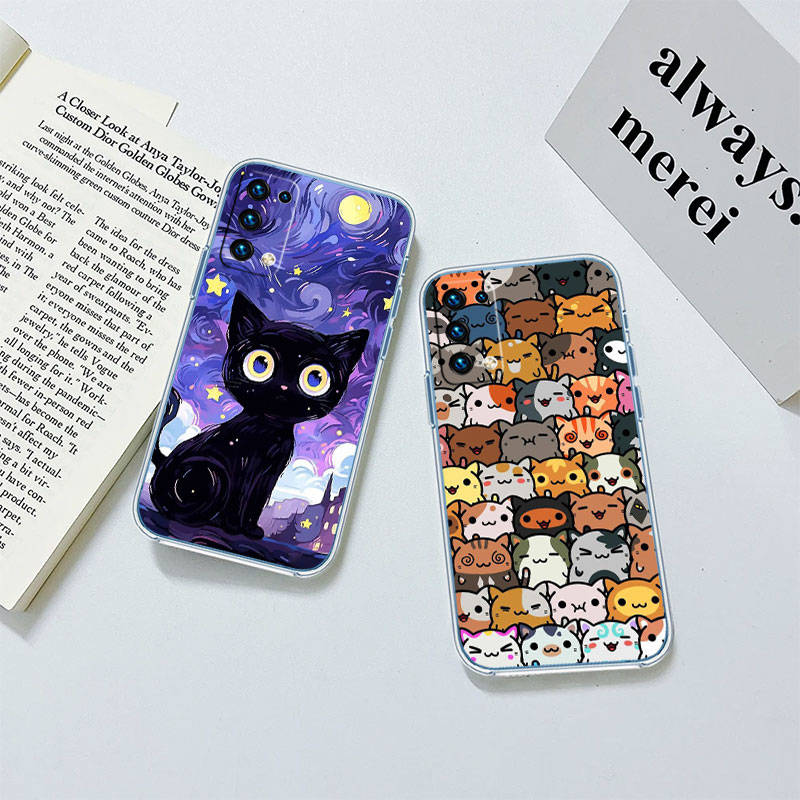 JO9 Kočka Kotě Mňau Pouzdro na telefon pro Motorola G34 G32 G31 G14 G84 G62 E32 G24 G72 G71 G73 G85 G200 G60S G60 G52 G51 G50 G42 G41 G32 G30