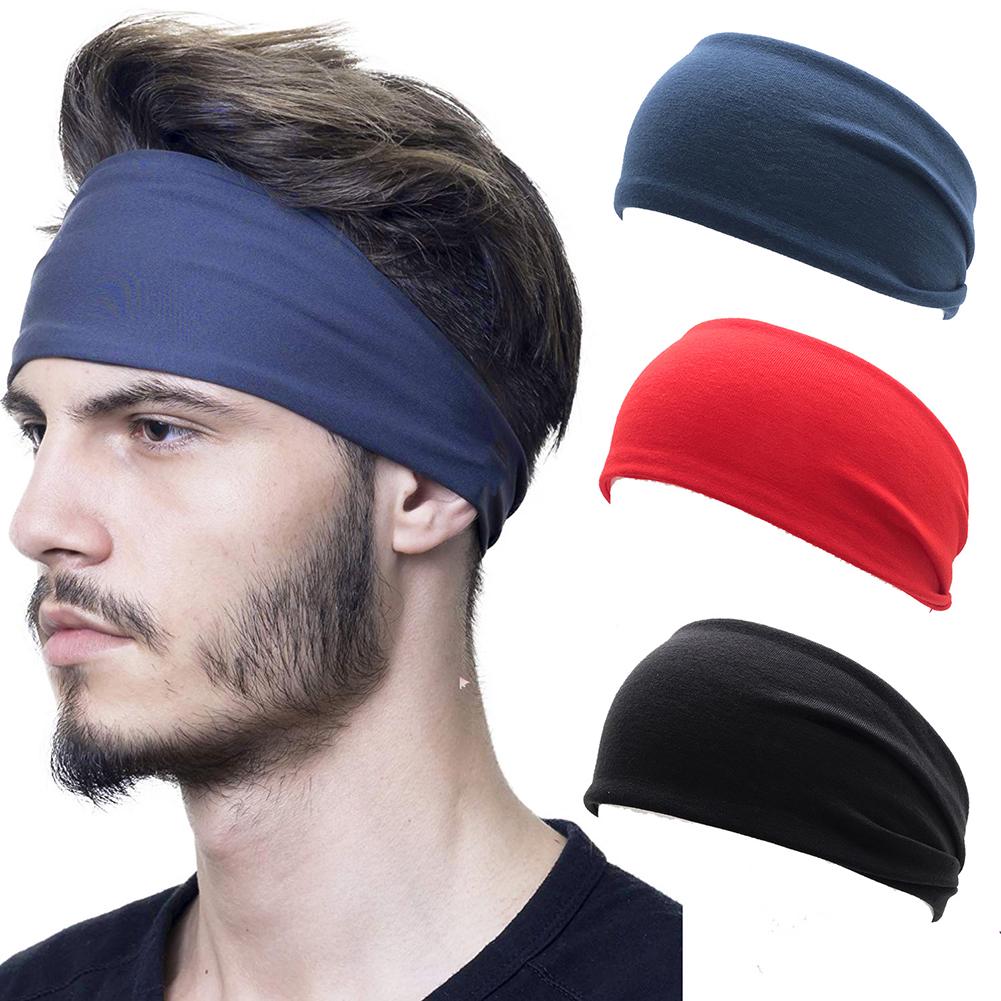 Man Women Sports Yoga Hairband Sweat Band Fitness Stretch Hair Band