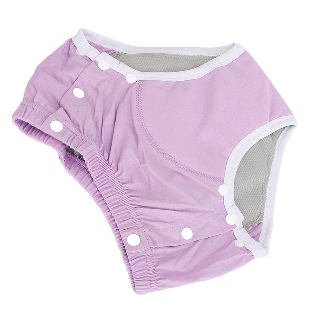 Washable Incontinence Underpants Pure Cotton Reusable Highly Absorbent Leakage Proof Adults Cloth Di