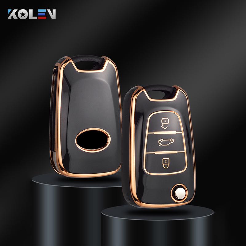 Fashion Tpu Car Flip Key Case Cover Shell For Kia Rio 3 Soul Optima Ceed K2 Cerato Sportage For Hyundai Elantra Accent I20 Ix35